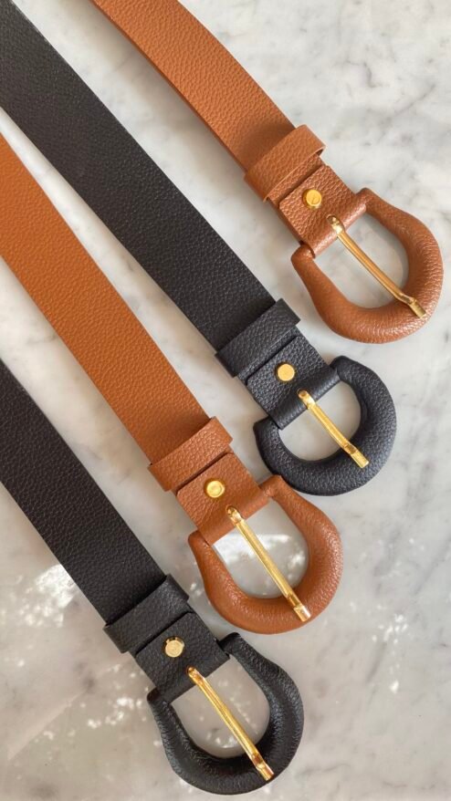 Cinturón Lali - Hebilla forrada (disponible en varios colores)